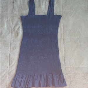 Gab Kate Mock denim stretch smock dress